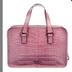 Prada Bauletto St. Coco Lucido Lavender Pink Paten
